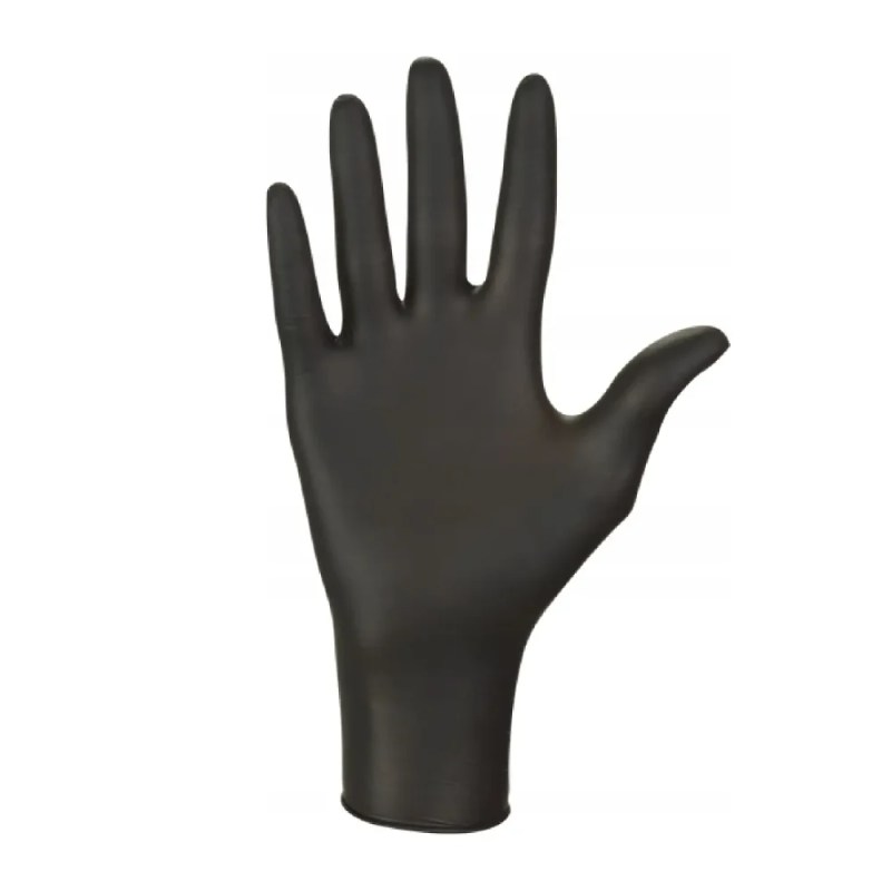 Rękawice nitrylowe NITRYLEX Black M 100szt - obrazek 2