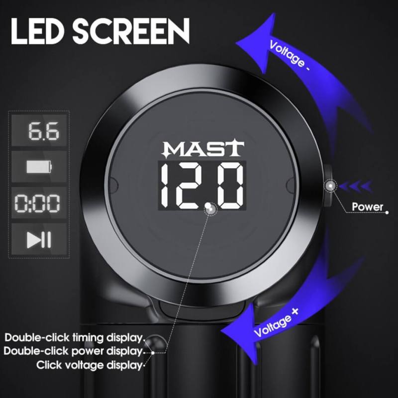 Maszynka do tatuażu MAST Flip Pro Black - obrazek 5