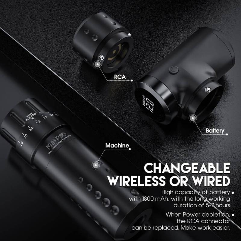 Maszynka do tatuażu MAST Flip Pro Black - obrazek 2