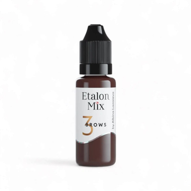 Zestaw pigmentów do brwi ETALON MIX TRIO 15ml - obrazek 3