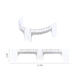 Linijka plastikowa do mierzenia symetrii brwi - obrazek 2