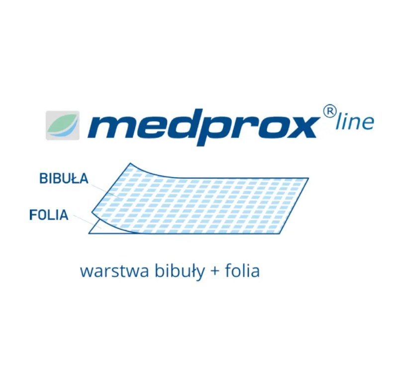 Podfoliowany podkład MEDPROX Line 50x50cm Biały - obrazek 2
