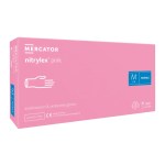 Rękawice nitrylowe NITRYLEX Pink M 100szt