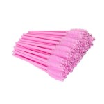 Szczoteczki do rzęs i brwi 50szt Jasnoróżowe