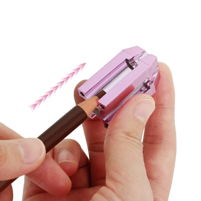 Temperówka do kredki z nitką 4w1 Różowa - obrazek 2