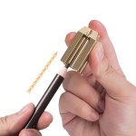 Temperówka do kredki z nitką 4w1 Złota - obrazek 2