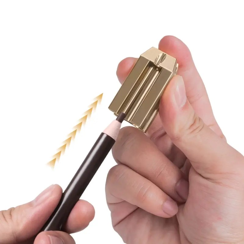 Temperówka do kredki z nitką 4w1 Złota - obrazek 2