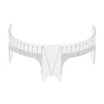 Linijka plastikowa do mierzenia symetrii brwi